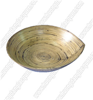 bamboo oval bowl
