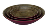 set of 3 conical bowls