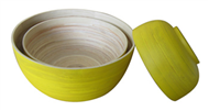 set of 3 bamboo bowl