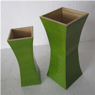 Home decoration bamboo vase set 2