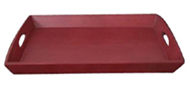 Bamboo red tray for decoration 