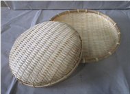 set of 2 bamboo baskets