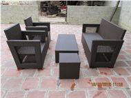 set of PE rattan furniture sofa
