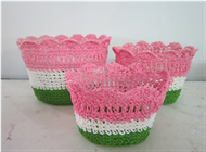 Vietnam Set of 3 Mini flower baskets