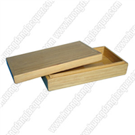 set of 2 bamboo rectangle box