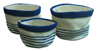 Set of 3 PP synthetic baskets