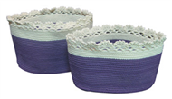 Set of 2 PP synthetic baskets
