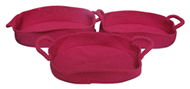 Set of 3 PP synthetic baskets