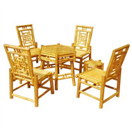 set of hexagon table & 4 chairs
