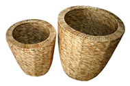 Vietnam Set of 2 rush baskets