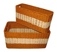 Set of 3 rush baskets