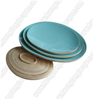 set of 4 oval plates