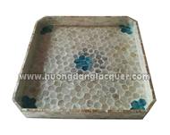  set of 2 lacquer trays